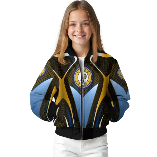 personalized indiana pacers mesh chest black bomber jacket top rated