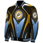 personalized indiana pacers mesh chest black varsity jacket best selling.webp
