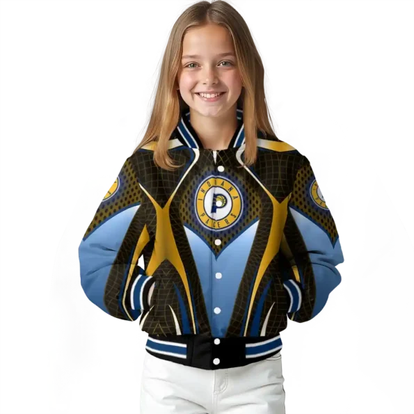 personalized indiana pacers mesh chest black varsity jacket top rated.webp