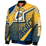 personalized indiana pacers star burst blue bomber jacket best selling