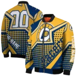 personalized indiana pacers star burst blue bomber jacket best selling