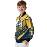 personalized indiana pacers star burst blue bomber jacket best selling