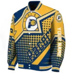 personalized indiana pacers star burst blue varsity jacket best selling.webp