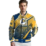 personalized indiana pacers star burst blue varsity jacket best selling.webp
