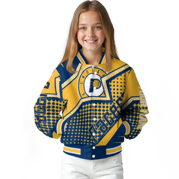 personalized indiana pacers star burst blue varsity jacket top rated.webp