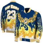 personalized indiana pacers winged blaze blue white varsity jacket best selling.webp