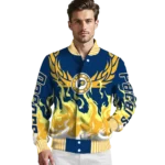 personalized indiana pacers winged blaze blue white varsity jacket best selling.webp