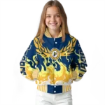 personalized indiana pacers winged blaze blue white varsity jacket best selling.webp