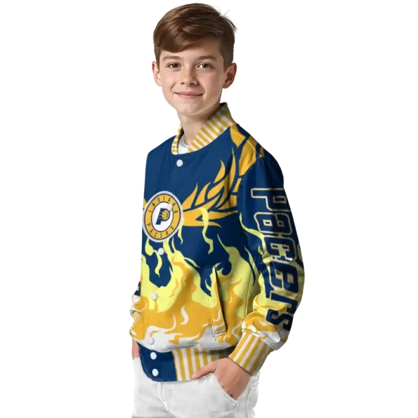 personalized indiana pacers winged blaze blue white varsity jacket trendy.webp