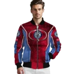 personalized los angeles clippers power plate red bomber jacket best selling
