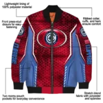 personalized los angeles clippers power plate red bomber jacket best selling