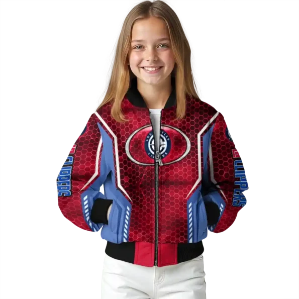 personalized los angeles clippers power plate red bomber jacket top rated
