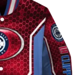personalized los angeles clippers power plate red varsity jacket best selling.webp