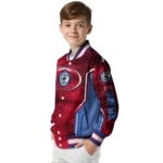 personalized los angeles clippers power plate red varsity jacket best selling.webp