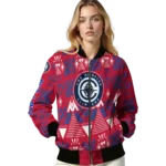 personalized los angeles clippers pyramid shapes red bomber jacket best selling