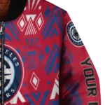 personalized los angeles clippers pyramid shapes red bomber jacket best selling