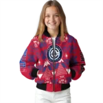 personalized los angeles clippers pyramid shapes red bomber jacket best selling
