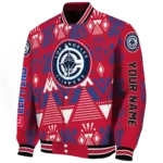 personalized los angeles clippers pyramid shapes red varsity jacket best selling.webp