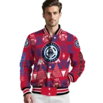 personalized los angeles clippers pyramid shapes red varsity jacket best selling.webp