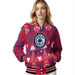 personalized los angeles clippers pyramid shapes red varsity jacket best selling.webp