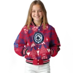 personalized los angeles clippers pyramid shapes red varsity jacket best selling.webp