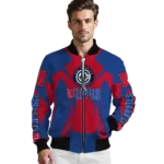 personalized los angeles clippers spider mark red bomber jacket best selling