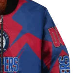 personalized los angeles clippers spider mark red bomber jacket best selling