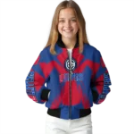 personalized los angeles clippers spider mark red bomber jacket best selling