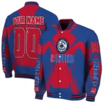 personalized los angeles clippers spider mark red varsity jacket best selling.webp