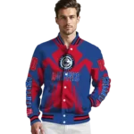 personalized los angeles clippers spider mark red varsity jacket best selling.webp