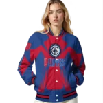 personalized los angeles clippers spider mark red varsity jacket best selling.webp
