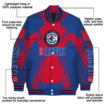 personalized los angeles clippers spider mark red varsity jacket best selling.webp