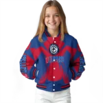 personalized los angeles clippers spider mark red varsity jacket best selling.webp