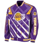 personalized los angeles lakers chevron angles purple varsity jacket best selling.webp