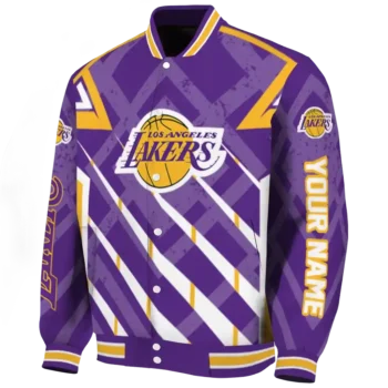 personalized los angeles lakers chevron angles purple varsity jacket best selling.webp