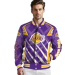 personalized los angeles lakers chevron angles purple varsity jacket best selling.webp