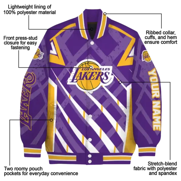 personalized los angeles lakers chevron angles purple varsity jacket new arrival.webp