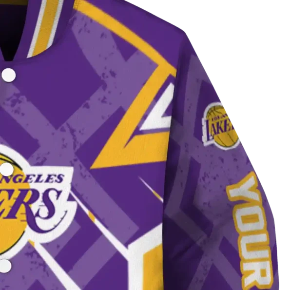 personalized los angeles lakers chevron angles purple varsity jacket premium grade.webp