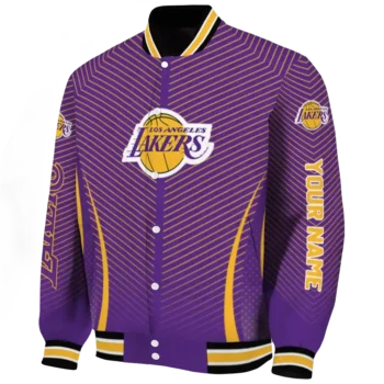 personalized los angeles lakers chevron arrow purple varsity jacket best selling.webp