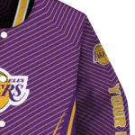 personalized los angeles lakers chevron arrow purple varsity jacket best selling.webp