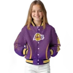 personalized los angeles lakers chevron arrow purple varsity jacket best selling.webp
