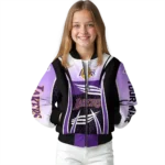 personalized los angeles lakers mesh effect purple black bomber jacket best selling