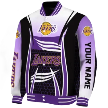 personalized los angeles lakers mesh effect purple black varsity jacket best selling.webp