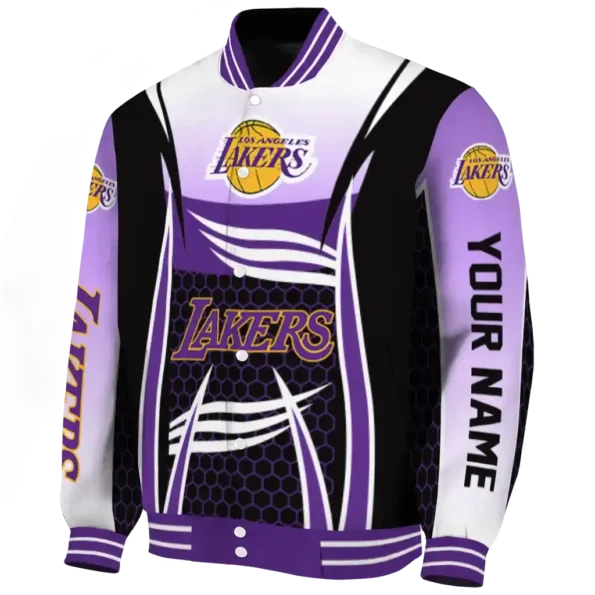 personalized los angeles lakers mesh effect purple black varsity jacket best selling.webp