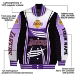 personalized los angeles lakers mesh effect purple black varsity jacket best selling.webp
