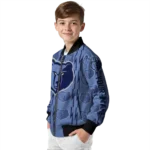 personalized memphis grizzlies bolt stripe blue bomber jacket best selling