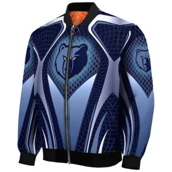 personalized memphis grizzlies mesh chest black bomber jacket best selling