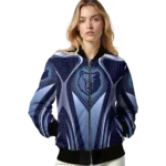 personalized memphis grizzlies mesh chest black bomber jacket best selling