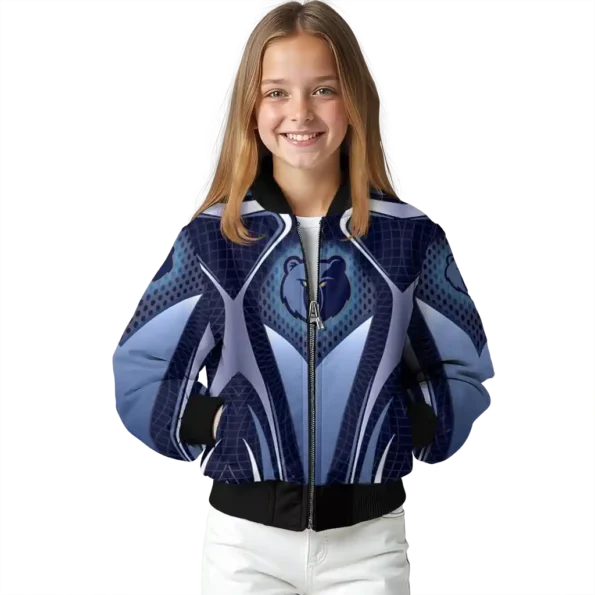 personalized memphis grizzlies mesh chest black bomber jacket top rated