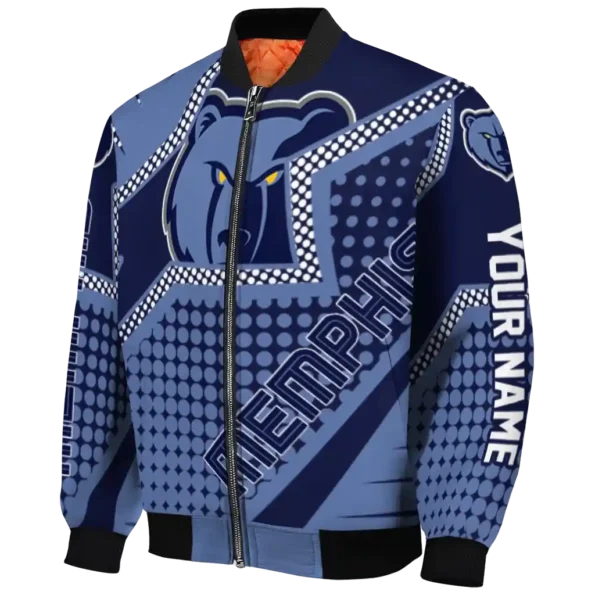 personalized memphis grizzlies star burst blue bomber jacket best selling